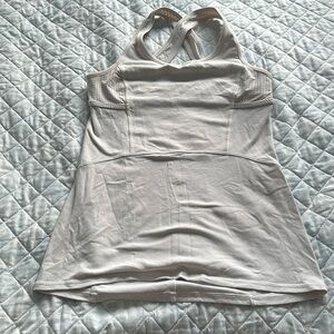 Ivivva size 14 white tank with built in bra